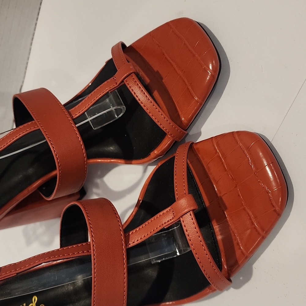 NEW! Strappy Block Heels - Open Almond Toe